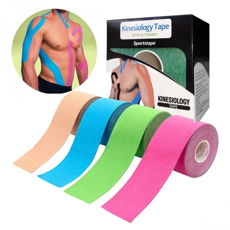 Fita Bandagem Elastica Adesiva Kinesio Tape Dor Muscular