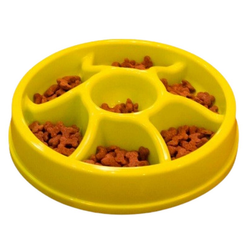 COMEDOURO ORIENPET RODA AMARELO