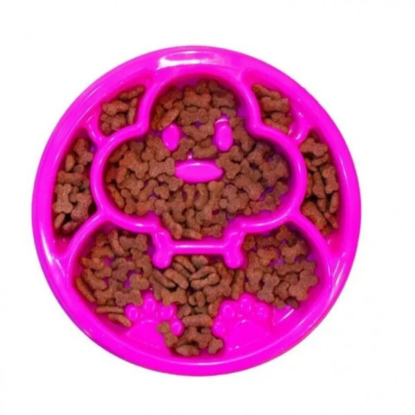 COMEDOURO ORIENPET CACHORRO ROSA