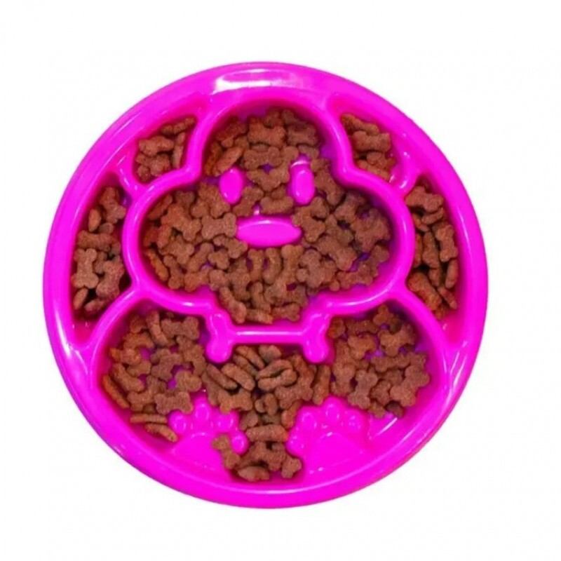 COMEDOURO ORIENPET CACHORRO ROSA