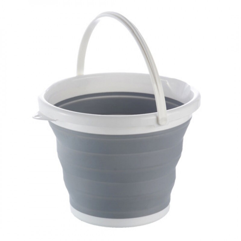 Balde de Silicone Dobravel Retratil Flexivel 5 Litros