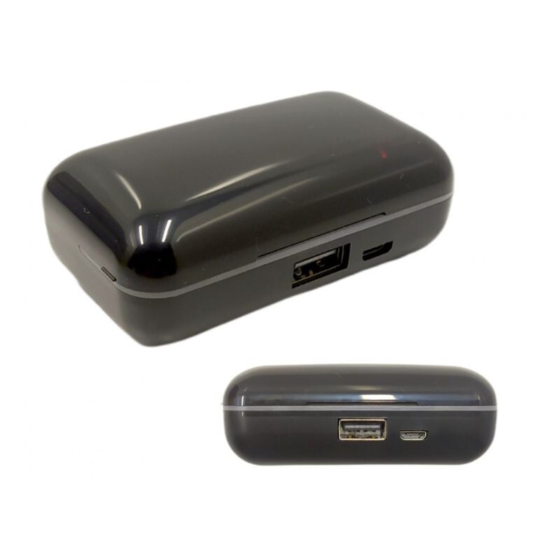 Fone de Ouvido F9-5 TWS Bluetooth 5.0 Display LCD Sem Fio - Cor Preto