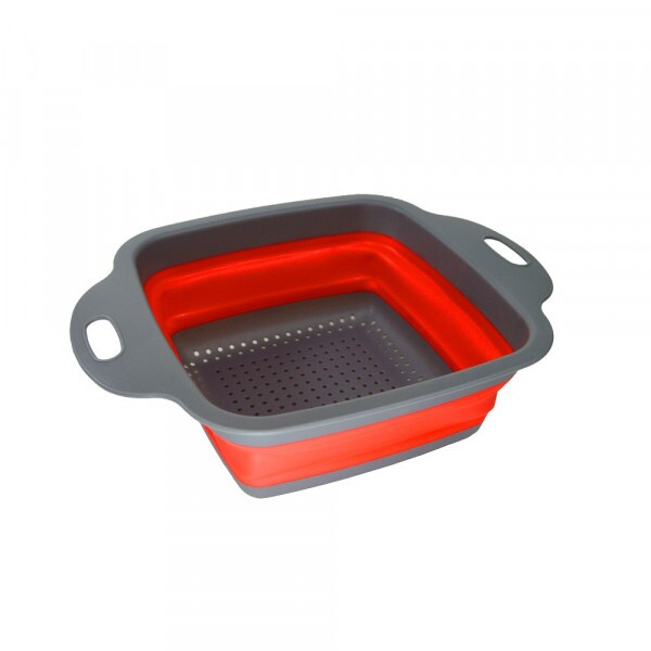 Escorredor de Silicone Multiuso Quadrado Retratil Pequeno
