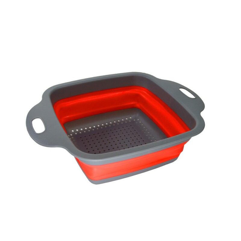 Escorredor de Silicone Multiuso Quadrado Retratil Pequeno