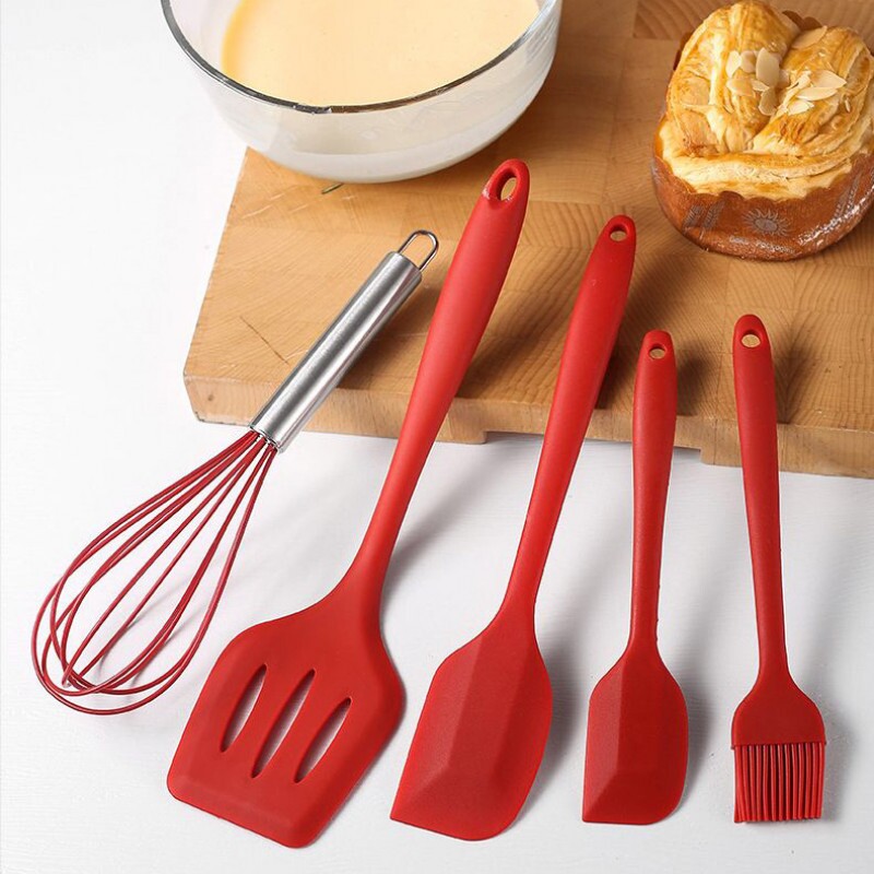 Utensilios De Cozinha Silicone com Fue - Kit c/ 5