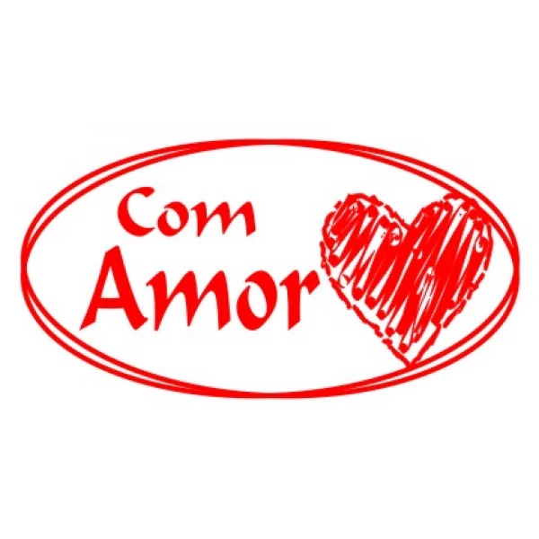 ETIQUETA A3 - COM AMOR CORACAO