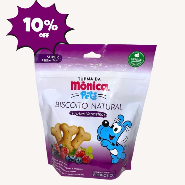 TURMA DA MONICA - BISCOITO FRUTAS VERMELHAS 150GR X CX C/ 30