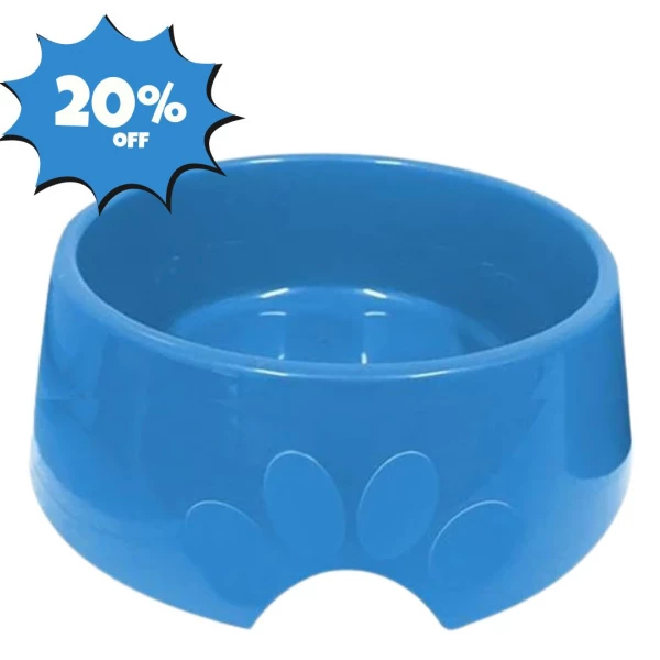 COMEDOURO PLAST. N4 1900ML - AZUL