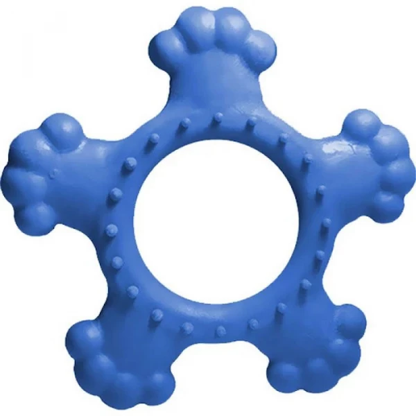 BRINQUEDO CAES ESTRELA BORRACHA AZUL PORTE PEQ. - AZUL, VERMELHA E ROSA