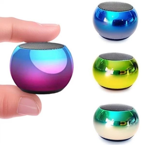 Caixinha Som Bluetooth Tws Metal Mini Speaker Amplificada 3w
