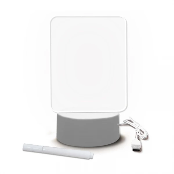 Luminaria 3D LED Quadro De Mensagem